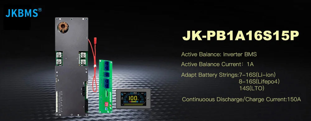 JKBMS NEW PB2A16S20PN V19 Smart Inverter BMS 8S-16S 24V 48V 200A