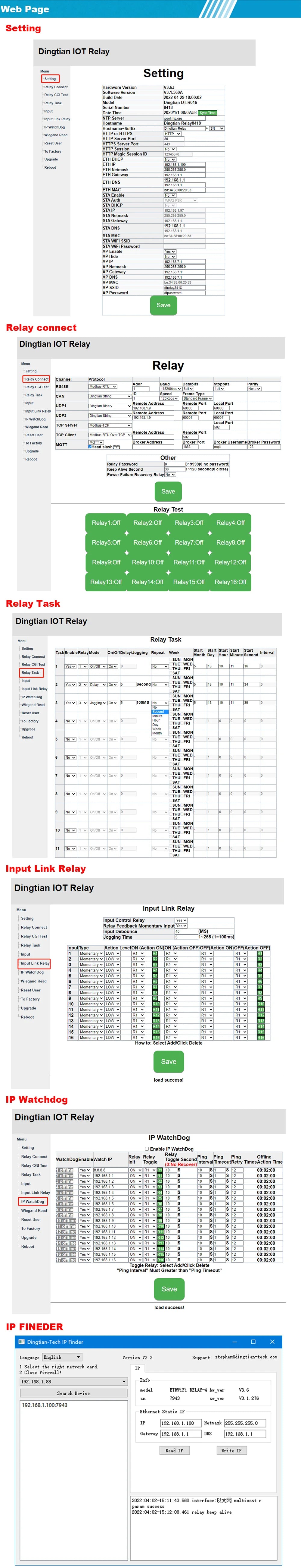 Ethernet Relay Board 16 32 Channel