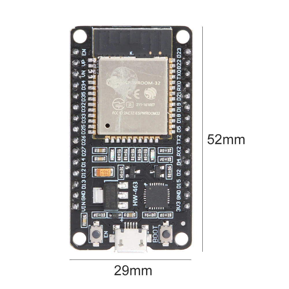 1-10PCS ESP32 WROOM-32 Development Board TYPE-C CH340C/ CP2102 WiFi+Bluetooth Ultra-Low Ultra-Low Power Consumption Module