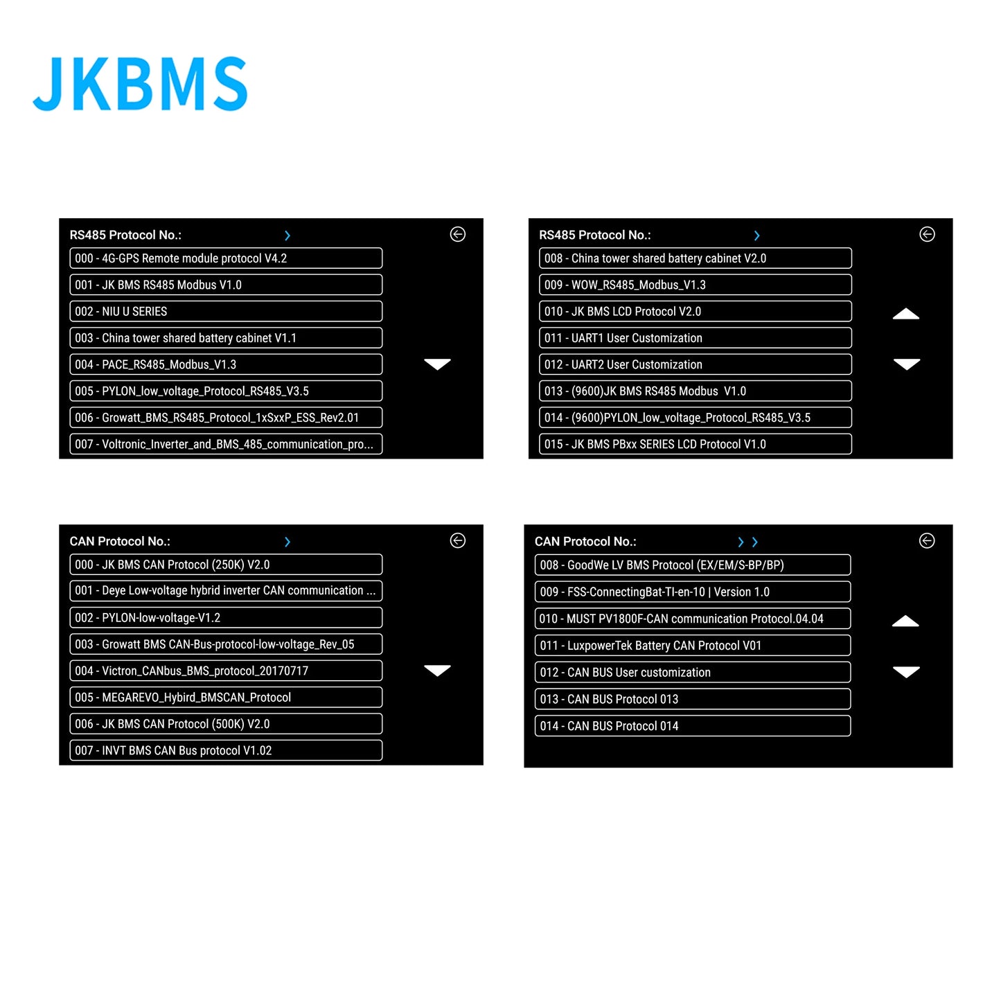 JKBMS NEW PB2A16S20PN V19 Smart Inverter BMS 8S-16S 24V 48V 200A