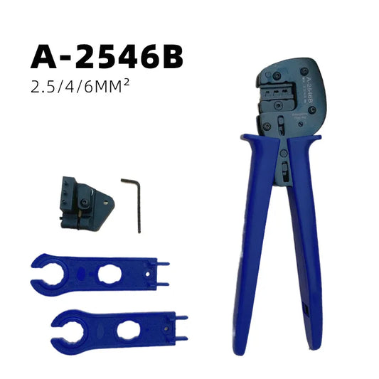 MC4 Connector Ratchet Crimper  with 1 Pair Wrench Spanners