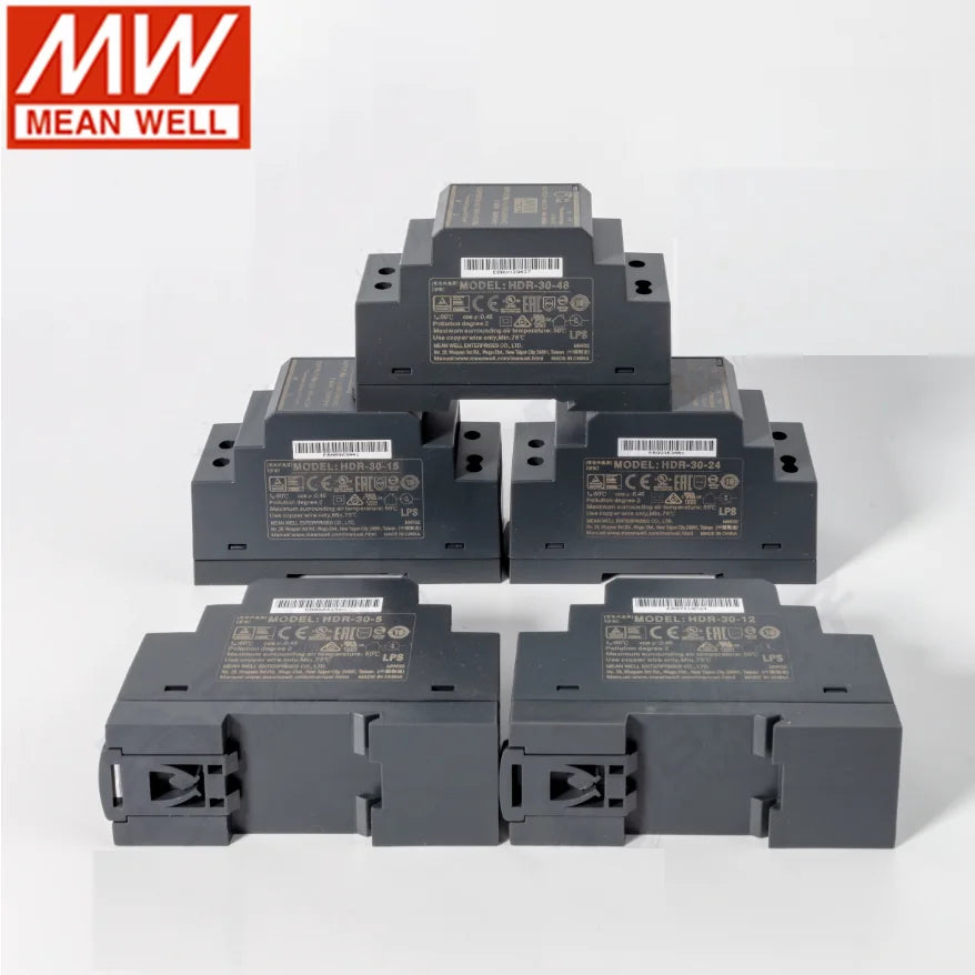 Mean Well HDR 24W 12V 2A DC Powertransformer