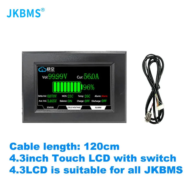 JKBMS NEW PB2A16S20PN V19 Smart Inverter BMS 8S-16S 24V 48V 200A
